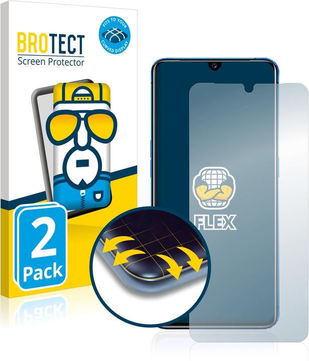Produktbild BROTECT Full-Cover Displayschutz (2 Stück, Realme X2 Pro)