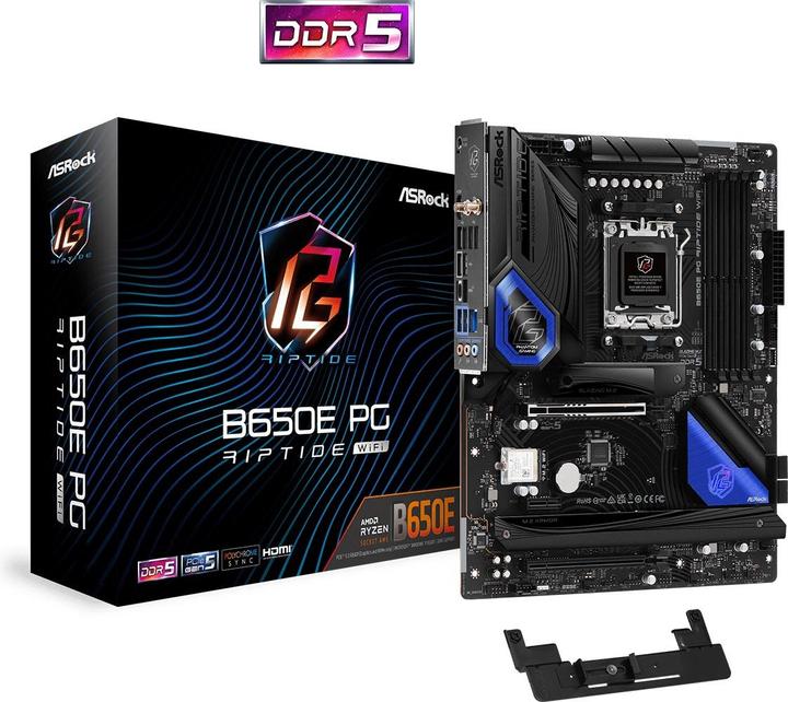 Produktbild AsRock B650E PG Riptide WiFi (AM5, AMD B650, ATX)