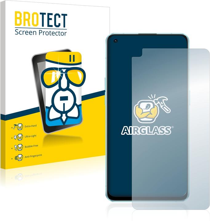 Actual product image BROTECT AirGlass Glass (1 Piece, Oppo Reno 6 5G)