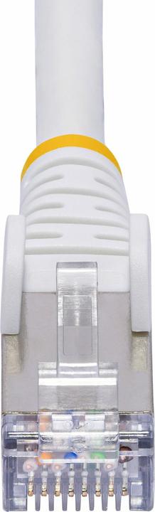 Actual product image StarTech com 12m White CAT8 Ethernet Cable, Snagless RJ45, 25G/40G, 2000MHz, 100W PoE++, S/FTP, 26AW (S/FTP, CAT8.1, 12 m)