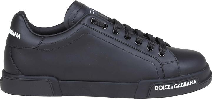 Actual product image Dolce & Gabbana portofino sneakers in black nappa (41)