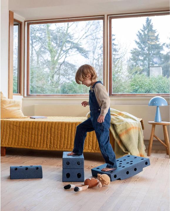 Immagine prodotto Modu Kit Dreamer - Zachte blokken- 33 onderdelen - Open Ended speelgoed- Speelgoed 1 -2-3 jaar - Deep Blu