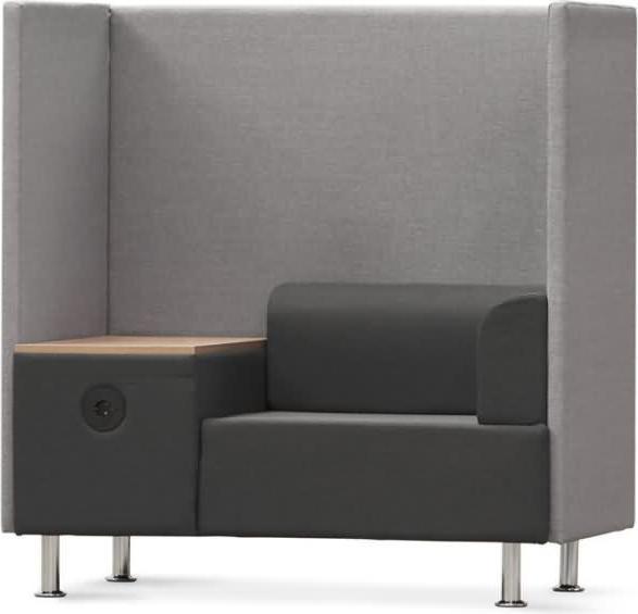 Produktbild Rocada Besprechungsecke Soft Seating schwarz, grau grau Stoff
