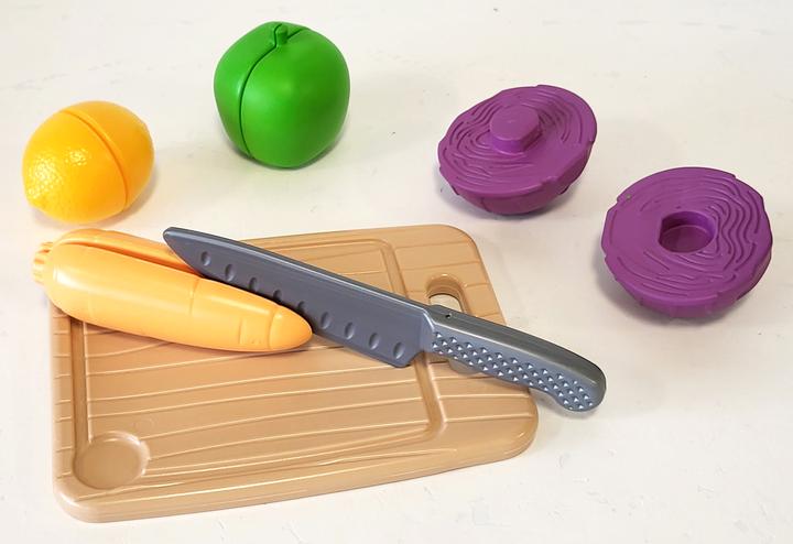 Actual product image Ecoiffier 100% Chef Schneidebrett mit Gemüse und Schneidemesser, 10 Stück