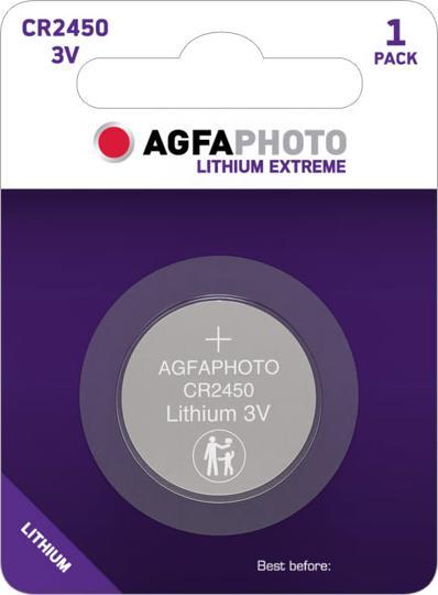 Produktbild AGFAPHOTO Lithium CR2450 3V (1 Stk., CR2450, 530 mAh)