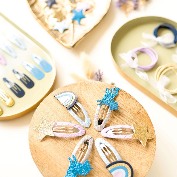 Immagine prodotto Papierdrachen 48 barrette e lacci per capelli - unicorno (Elastico per capelli)