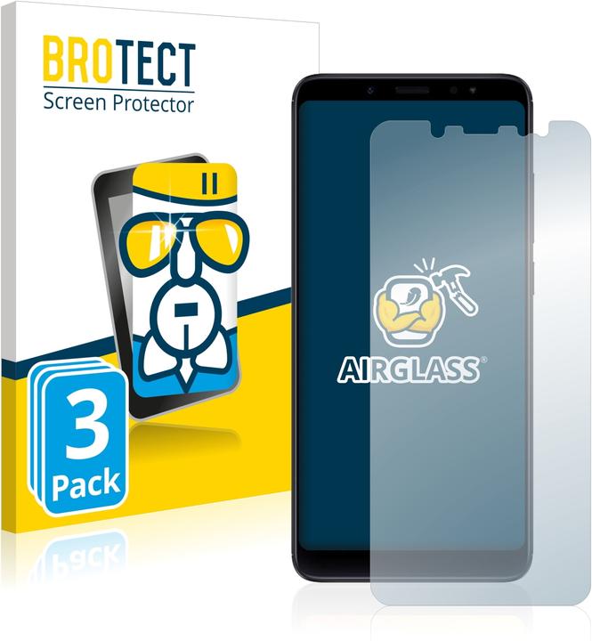 Produktbild BROTECT AirGlass Panzerglasfolie (3 Stück, Xiaomi Redmi Note 5)