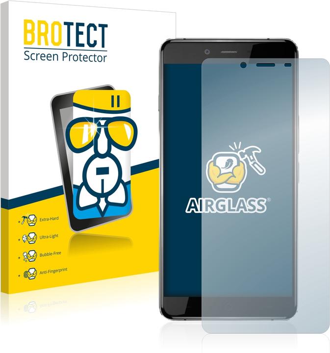 Actual product image BROTECT AirGlass Glass (1 Piece, OnePlus X Onyx)