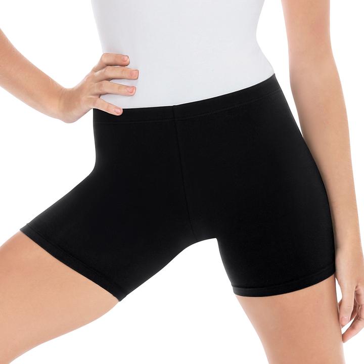 Eurotard Athletische Bike Shorts aus Baumwolle Lycra für Frauen