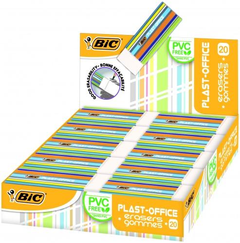 Actual product image Bic Eraser Plastoffice In a package of 20 pcs. 388529