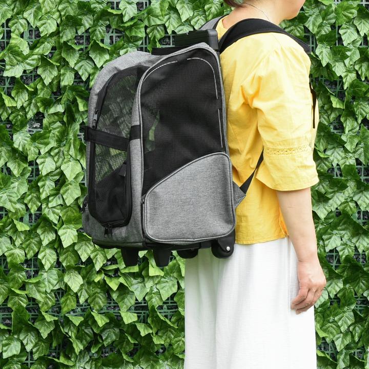 Produktbild PawHut Hundetrolley 2 in 1 Rucksack (Hund, Atmungsaktiv)