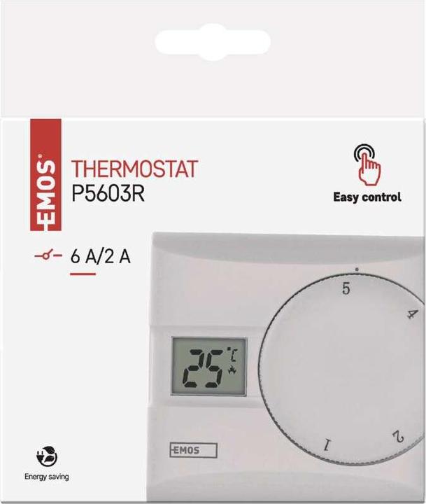 Productafbeelding Emos Kamerthermostaat P5603R, handmatig, bedraad
