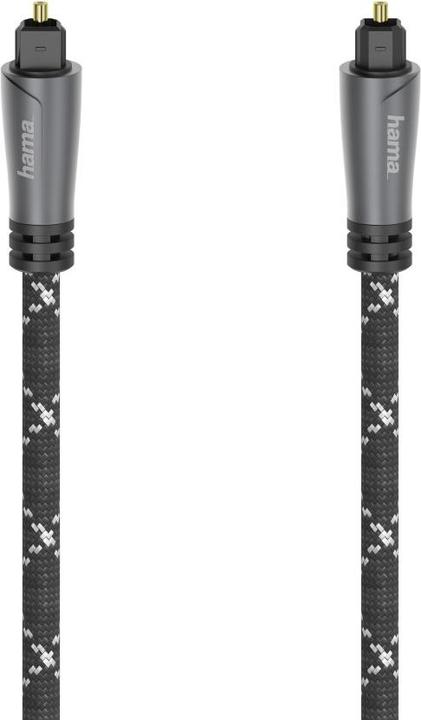 Produktbild Hama Audio-Lichtleiter-Kabel, ODT-Stecker (Toslink), Metall, 1,5 m (1.50 m, TOSLINK)