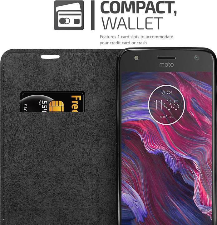 Image du produit Cadorabo Book Invis. Étui magnétique (Motorola Moto X4)