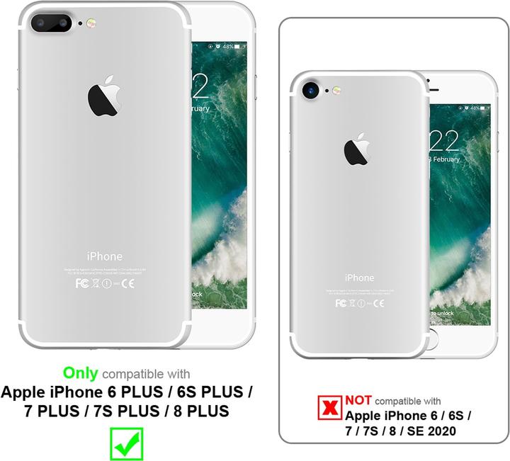 Produktbild Cadorabo Hybrid Triangle Hülle (Apple iPhone 6 Plus, Apple iPhone 7s Plus)
