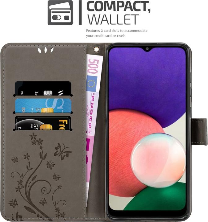Produktbild Cadorabo Flower Book Hülle (Samsung Galaxy A22 5G)