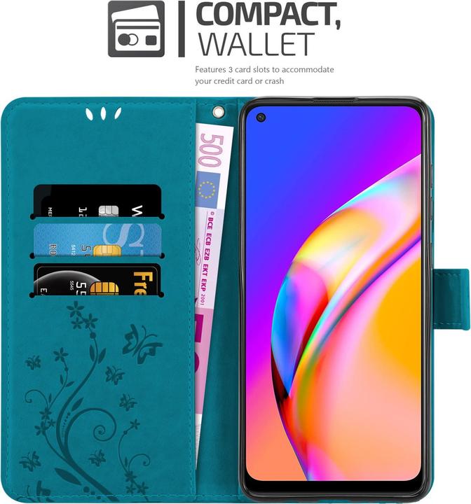 Produktbild Cadorabo Flower Book Hülle (Oppo A94 5G)