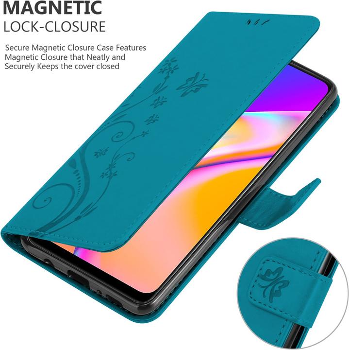 Produktbild Cadorabo Flower Book Hülle (Oppo A94 5G)