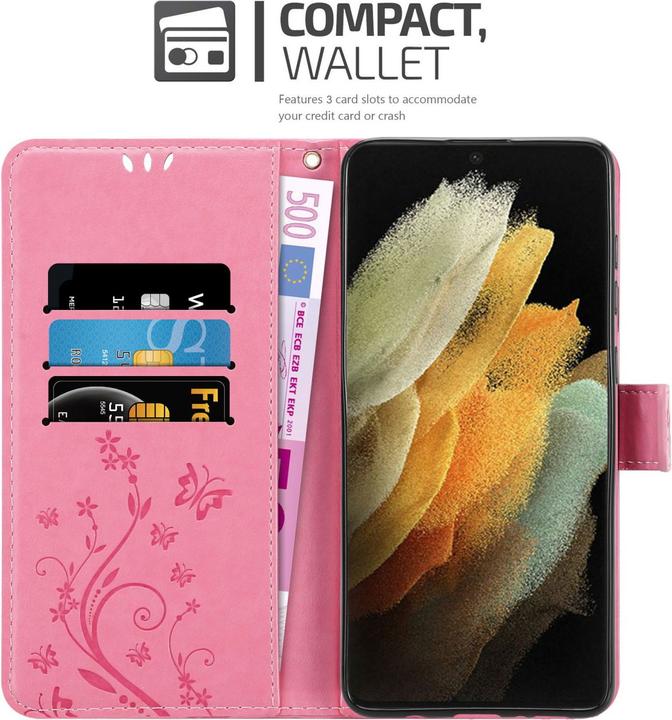 Image du produit Cadorabo Pochette Flower Book (Samsung Galaxy S22 Ultra)