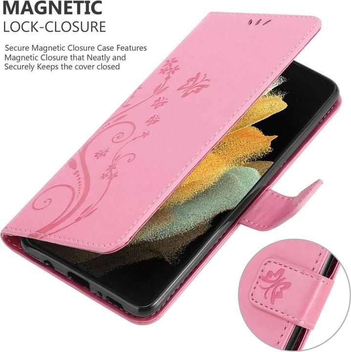 Image du produit Cadorabo Pochette Flower Book (Samsung Galaxy S22 Ultra)