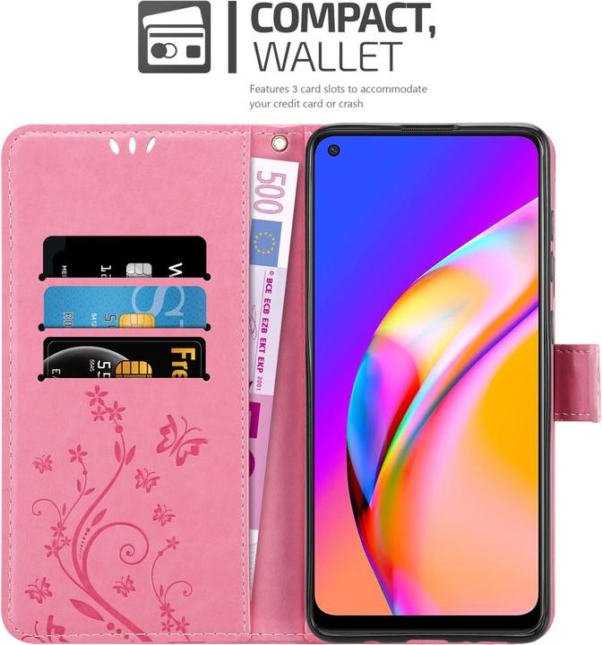 Produktbild Cadorabo Flower Book Hülle (Oppo A94 5G)