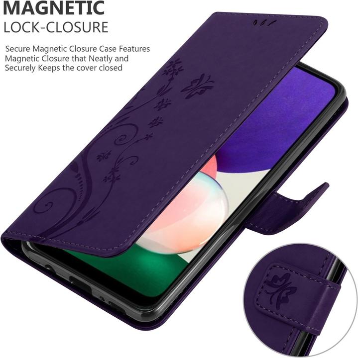 Produktbild Cadorabo Flower Book Hülle (Samsung Galaxy A22 5G)