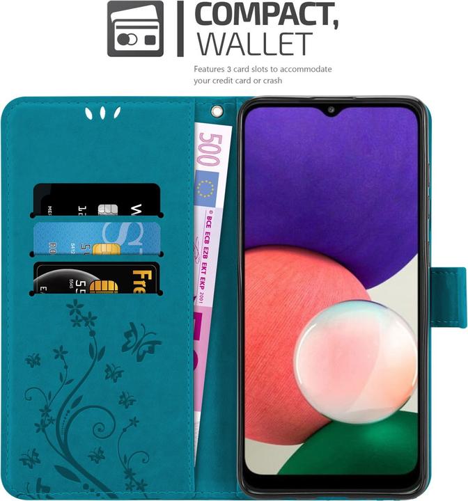 Image du produit Cadorabo Pochette Flower Book (Samsung Galaxy A22 5G)