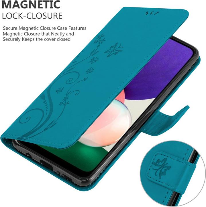 Image du produit Cadorabo Pochette Flower Book (Samsung Galaxy A22 5G)