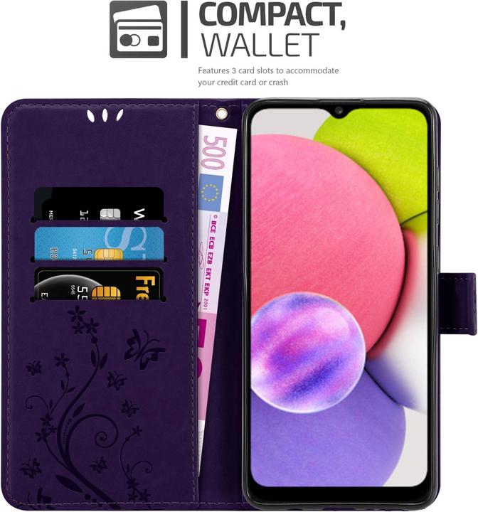 Immagine prodotto Cadorabo Copertina del libro a fiori (Samsung Galaxy A03s)