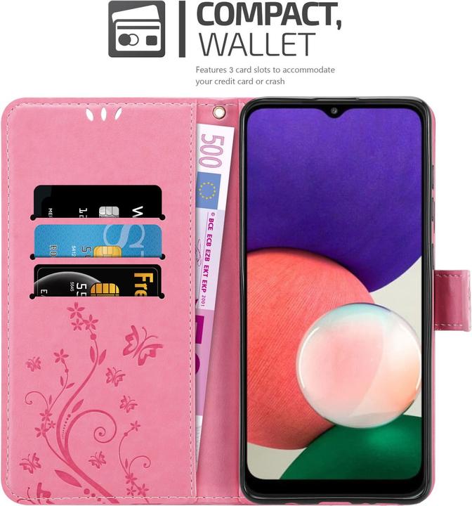 Produktbild Cadorabo Flower Book Hülle (Samsung Galaxy A22 5G)