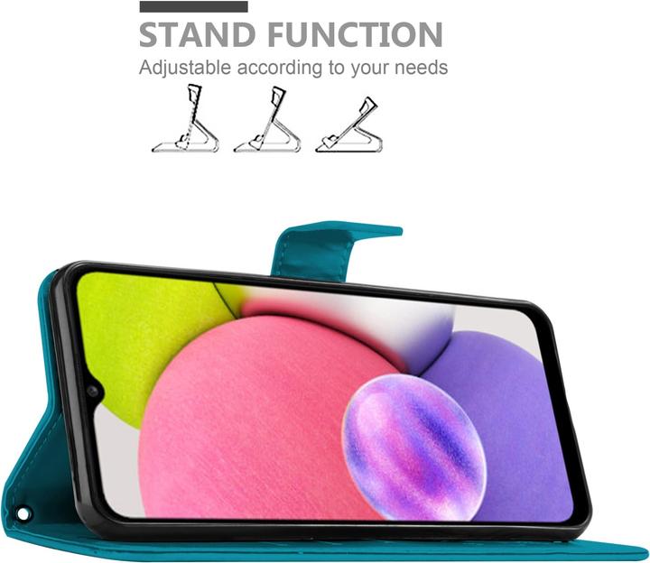 Produktbild Cadorabo Flower Book Hülle (Samsung Galaxy A03s)