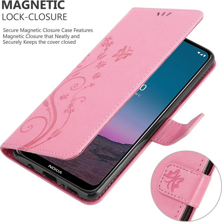 Actual product image Cadorabo Flower Book cover (Nokia 5.4)