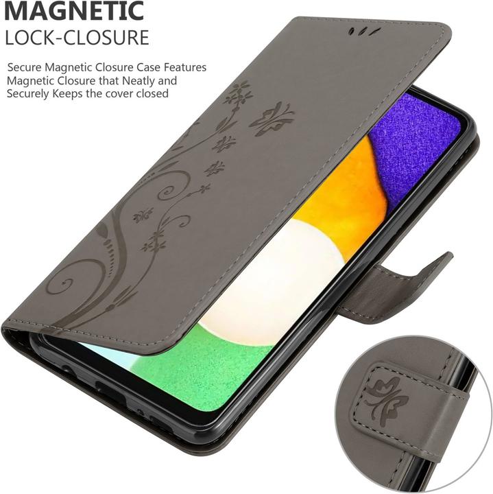 Produktbild Cadorabo Flower Book Hülle (Samsung Galaxy A13 5G)