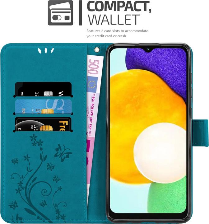 Actual product image Cadorabo Flower Book cover (Samsung Galaxy A13 5G)