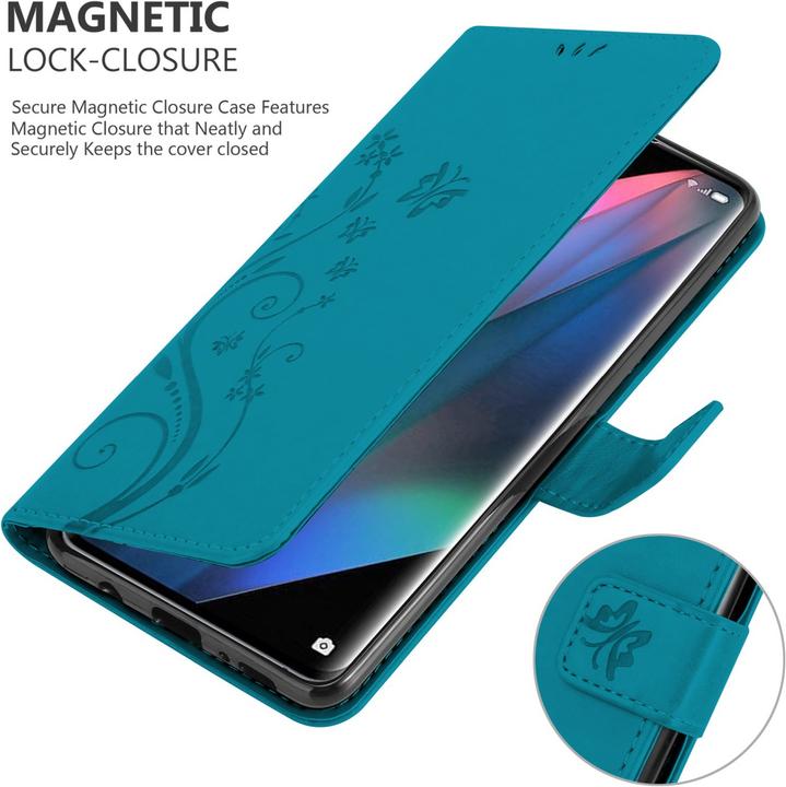 Image du produit Cadorabo Pochette Flower Book (Oppo Find X3 Pro)