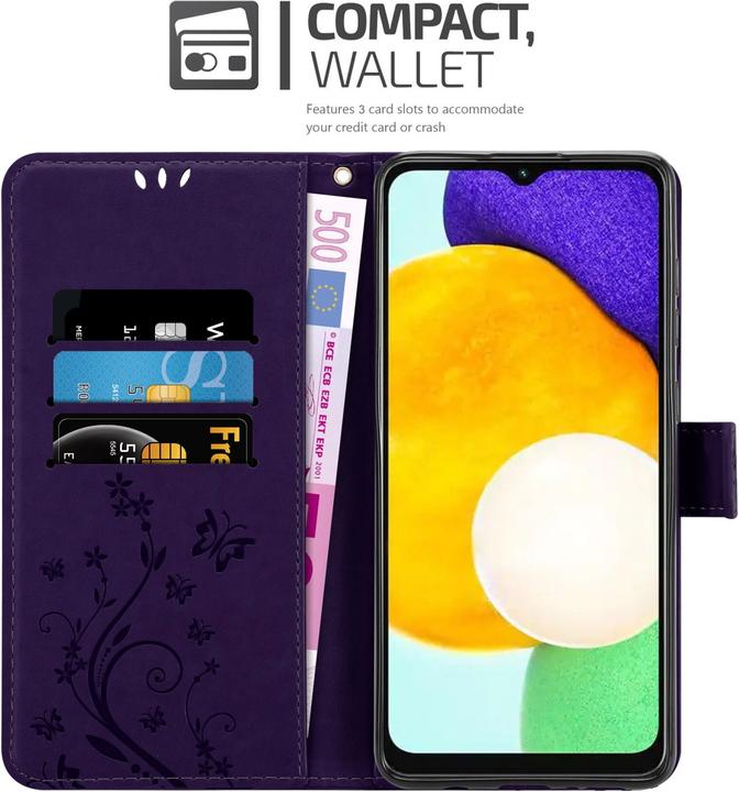 Produktbild Cadorabo Flower Book Hülle (Samsung Galaxy A13 5G)