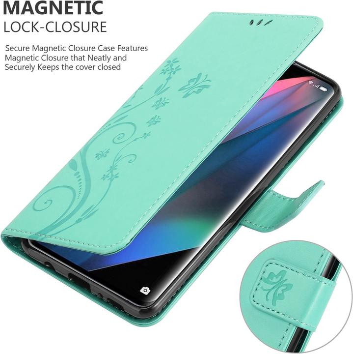 Image du produit Cadorabo Pochette Flower Book (Oppo Find X3 Pro)