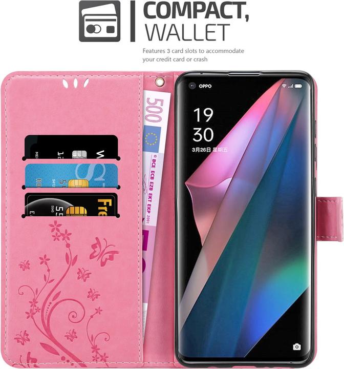 Image du produit Cadorabo Pochette Flower Book (Oppo Find X3 Pro)