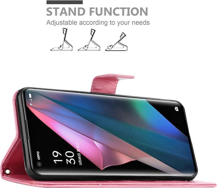 Image du produit Cadorabo Pochette Flower Book (Oppo Find X3 Pro)