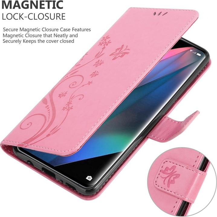 Image du produit Cadorabo Pochette Flower Book (Oppo Find X3 Pro)