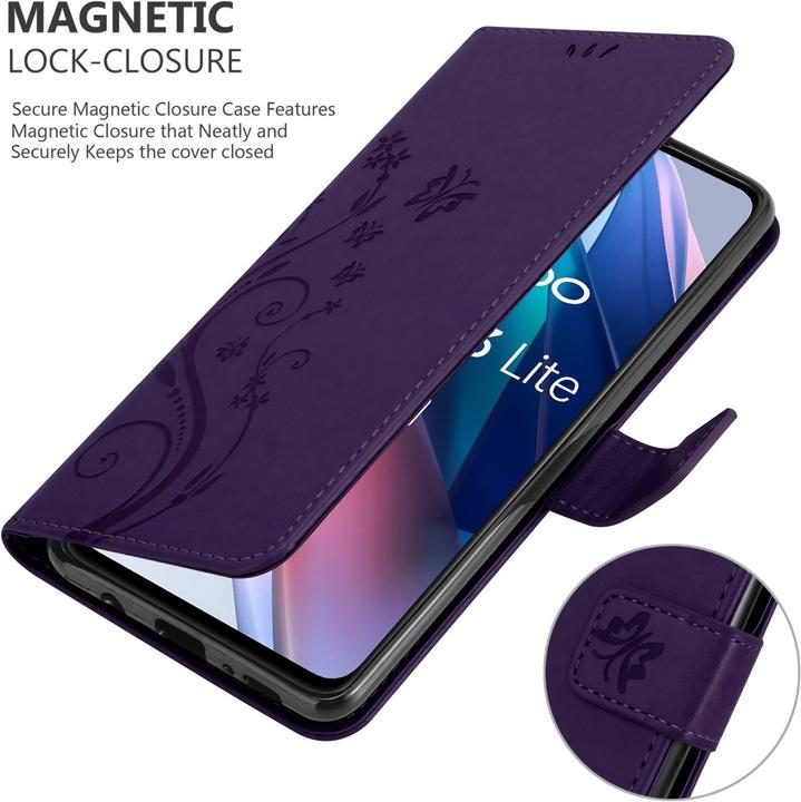 Produktbild Cadorabo Flower Book Hülle (Oppo Find X3 Lite)