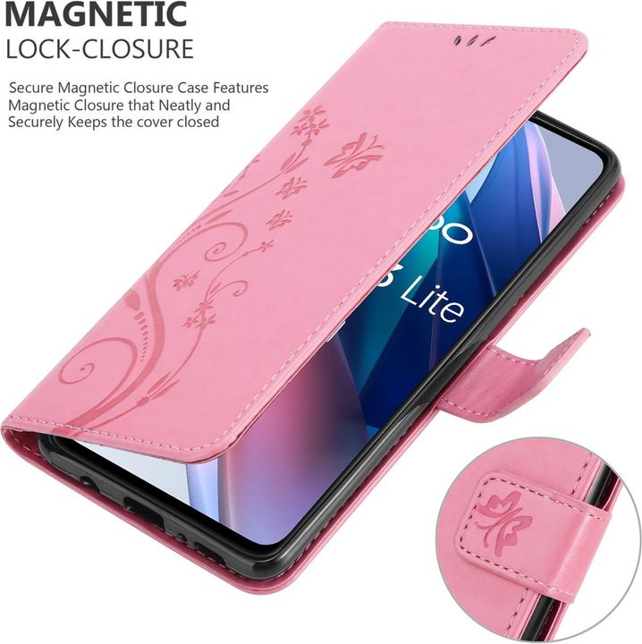 Produktbild Cadorabo Flower Book Hülle (Oppo Find X3 Lite)