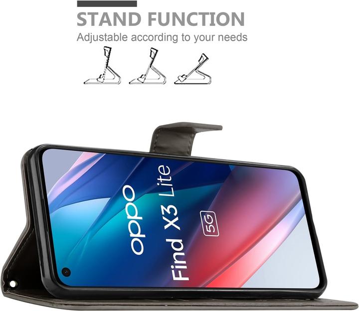 Image du produit Cadorabo Pochette Flower Book (Oppo Find X3 Lite)