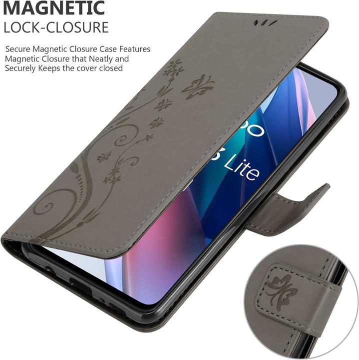 Image du produit Cadorabo Pochette Flower Book (Oppo Find X3 Lite)