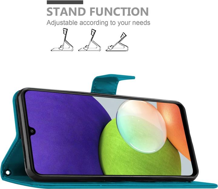 Produktbild Cadorabo Flower Book Hülle (Samsung Galaxy M22, Samsung Galaxy A22, Samsung Galaxy A32)