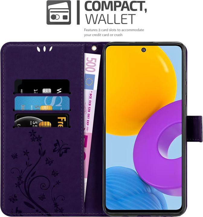 Image du produit Cadorabo Pochette Flower Book (Samsung Galaxy M52 5G)