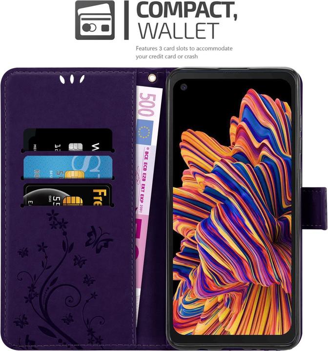 Image du produit Cadorabo Pochette Flower Book (Samsung Galaxy Xcover Pro)