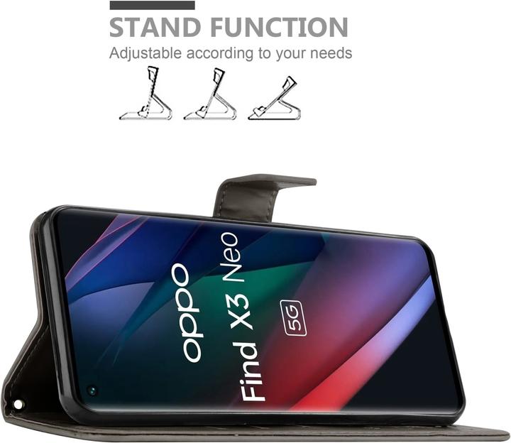 Image du produit Cadorabo Pochette Flower Book (Oppo Find X3 Neo)