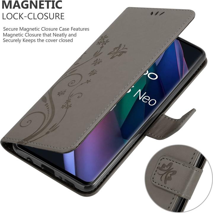 Image du produit Cadorabo Pochette Flower Book (Oppo Find X3 Neo)