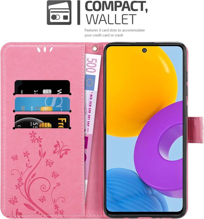 Actual product image Cadorabo Flower Book cover (Samsung Galaxy M52 5G)